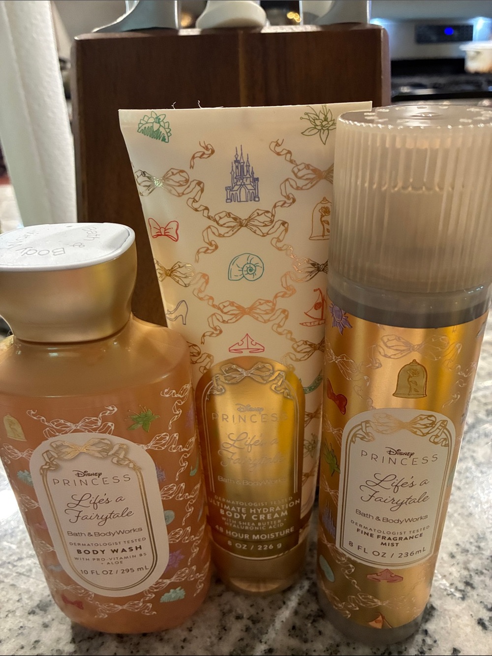 Life's a Fairytale Bath & Body Set in Gold